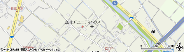 岡山県赤磐市立川周辺の地図