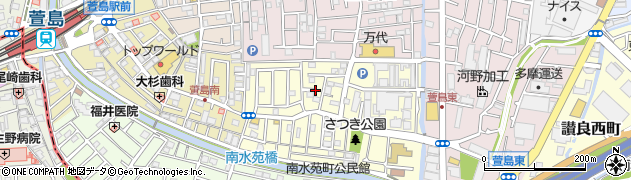 大阪府寝屋川市萱島南町周辺の地図