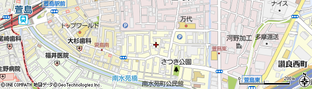 大阪府寝屋川市萱島南町周辺の地図