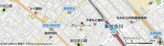 兵庫県加古川市平岡町新在家1072周辺の地図
