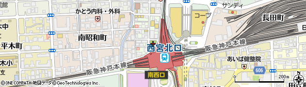 北口駅前公園周辺の地図
