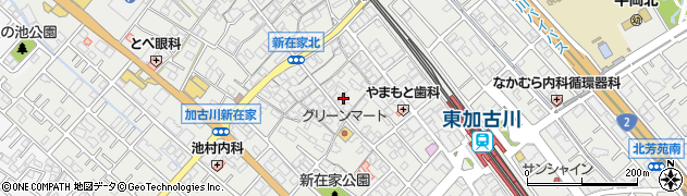 兵庫県加古川市平岡町新在家1071周辺の地図