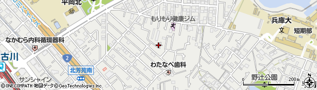 兵庫県加古川市平岡町新在家2203周辺の地図