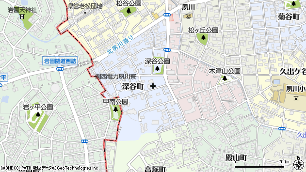 〒662-0067 兵庫県西宮市深谷町の地図