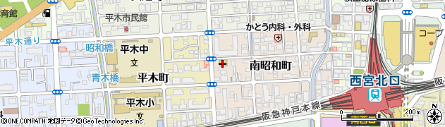セブンイレブン西宮南昭和町店周辺の地図