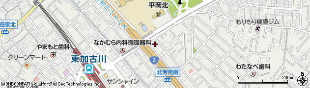 兵庫県加古川市平岡町新在家1458周辺の地図