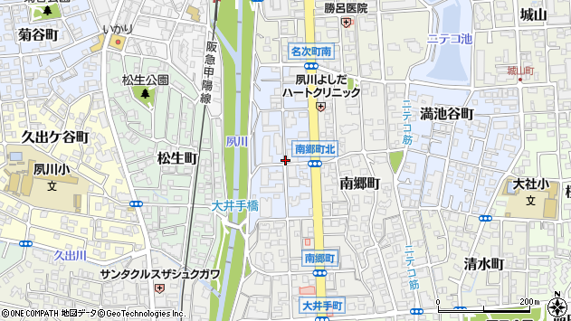 〒662-0037 兵庫県西宮市結善町の地図