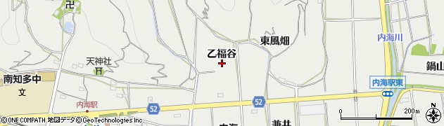 愛知県知多郡南知多町内海乙福谷周辺の地図