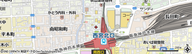 関西みらい銀行西宮中央支店周辺の地図