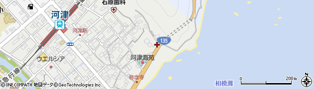 有限会社野田石油　河津浜給油所周辺の地図