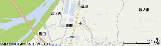 京都府木津川市鹿背山（細川）周辺の地図