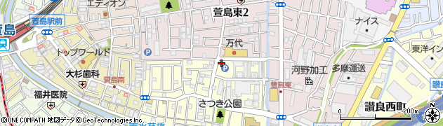 大阪府寝屋川市萱島南町17周辺の地図