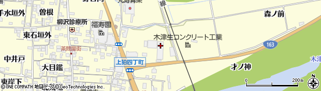 京都府木津川市山城町上狛（鶴白）周辺の地図