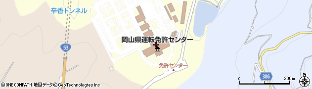 岡山県運転免許センター　自動車安全運転センター岡山県事務所周辺の地図