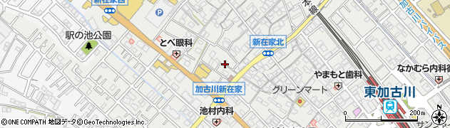 兵庫県加古川市平岡町新在家522周辺の地図