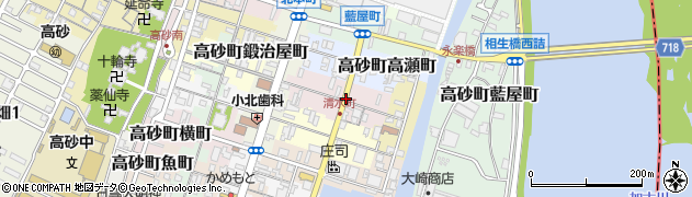 兵庫県高砂市高砂町清水町周辺の地図