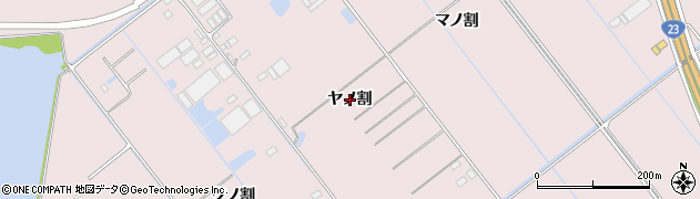 愛知県豊橋市神野新田町（ヤノ割）周辺の地図