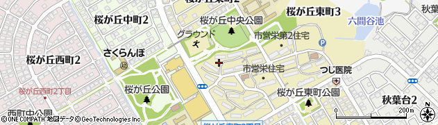 桜ヶ丘中央野球場周辺の地図