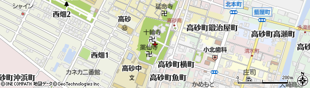 兵庫県高砂市高砂町横町周辺の地図