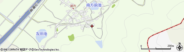 岡山県赤磐市南方周辺の地図