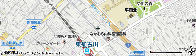 兵庫県加古川市平岡町新在家1381周辺の地図