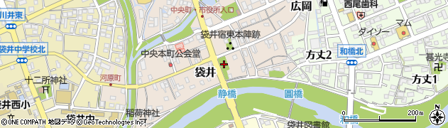 袋井宿場公園周辺の地図