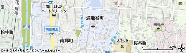 兵庫県西宮市満池谷町6周辺の地図