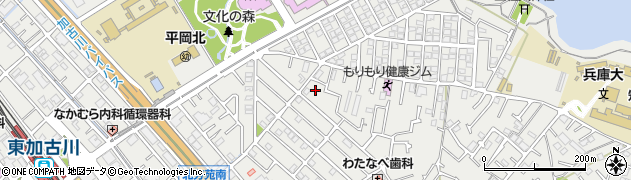 兵庫県加古川市平岡町新在家1745周辺の地図