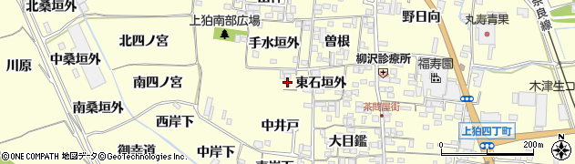 京都府木津川市山城町上狛西石垣外14周辺の地図