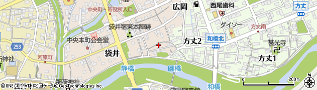 静岡県袋井市袋井周辺の地図