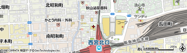 三井のリハウス　西宮センター周辺の地図