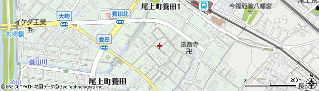 兵庫県加古川市尾上町養田583周辺の地図