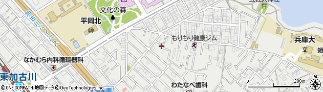兵庫県加古川市平岡町新在家2208周辺の地図