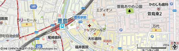 大阪府寝屋川市萱島本町周辺の地図