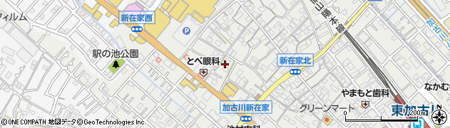兵庫県加古川市平岡町新在家588周辺の地図