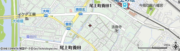 兵庫県加古川市尾上町養田591周辺の地図