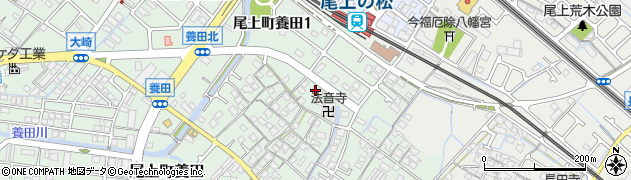 兵庫県加古川市尾上町養田73周辺の地図