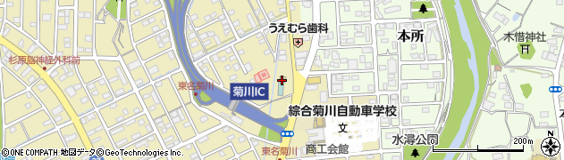 ローソン菊川インター店周辺の地図