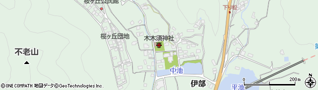 木木須神社周辺の地図