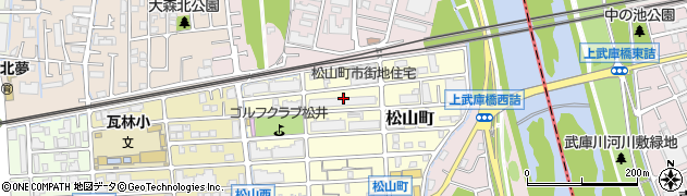 兵庫県西宮市松山町10周辺の地図