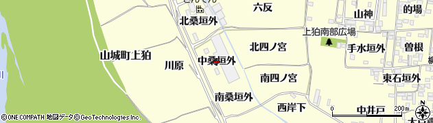 京都府木津川市山城町上狛（中桑垣外）周辺の地図