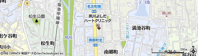 兵庫県西宮市南郷町14周辺の地図