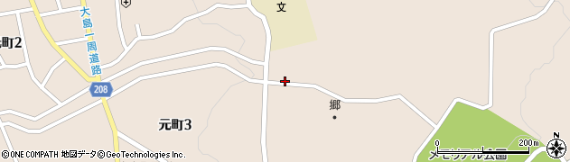 東京都大島町元町（金砂）周辺の地図