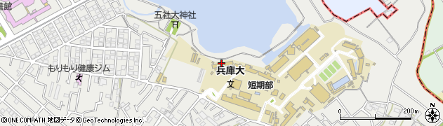 兵庫大学　学長室周辺の地図