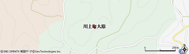 岡山県高梁市川上町大原周辺の地図