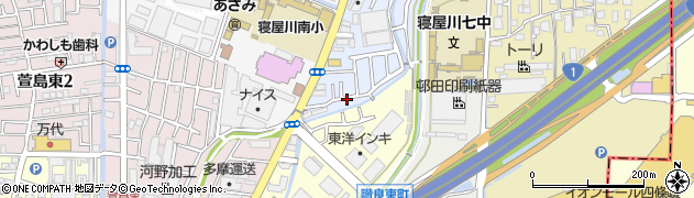 大阪府寝屋川市大成町23周辺の地図