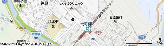 伊豆急東海タクシー株式会社　河津周辺の地図