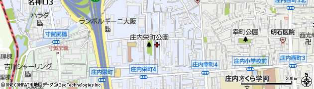 大阪府豊中市庄内栄町周辺の地図