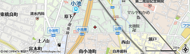 愛知県豊橋市小池町（安海戸）周辺の地図