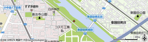 兵庫県尼崎市善法寺周辺の地図